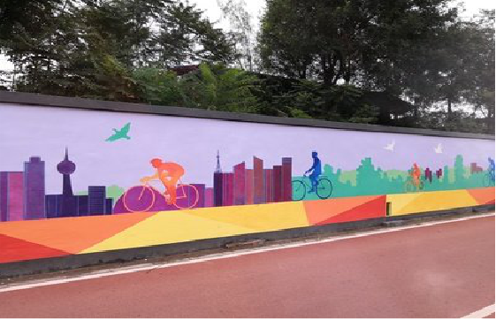 石林墙体彩绘-围墙