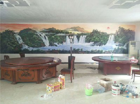 石林墙绘-写实风景