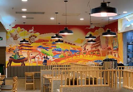 石林商业空间彩绘介绍。