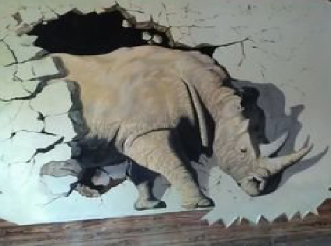 石林在墙绘中,如何绘制3D效果?