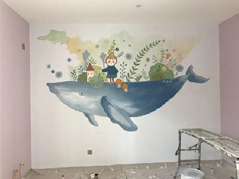 石林手绘墙的特点及优势。